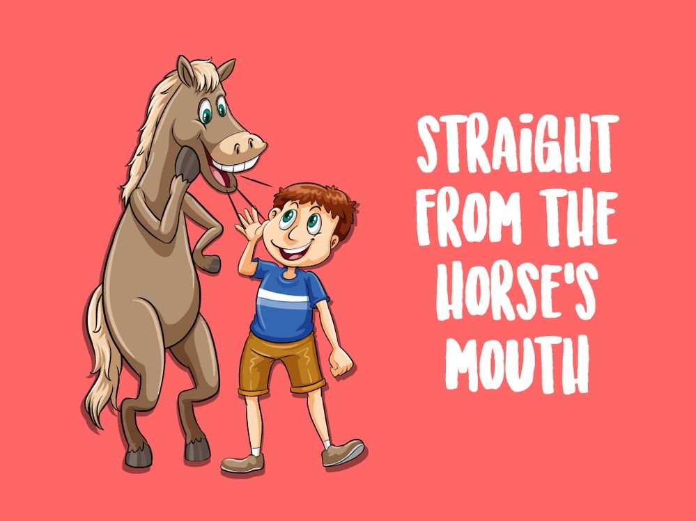 Straight From the Horse's Mouth EVIL ENGLISH